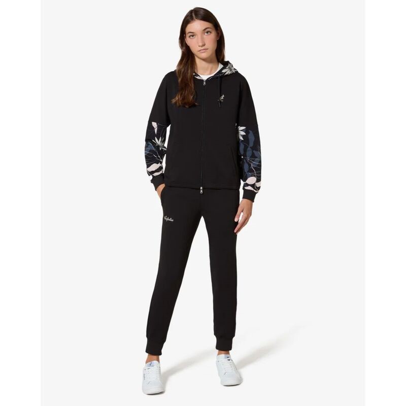 TUTA DONNA - STYLE FELPA EL. GARZ. STAMPATA